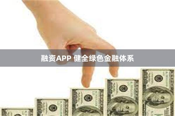 融资APP 健全绿色金融体系