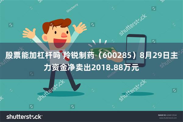 股票能加杠杆吗 羚锐制药（600285）8月29日主力资金净卖出2018.88万元