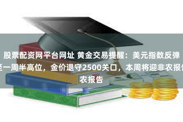 股票配资网平台网址 黄金交易提醒：美元指数反弹至一周半高位，金价退守2500关口，本周将迎非农报告